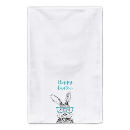 Hoppy Easter Bunny Glasses Tea Towel Set {5}