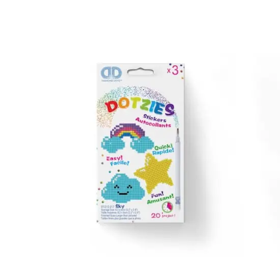 Diamond Dotz&reg; Beginner Sky DOTZIES Stickers Diamond Painting Artwork Kit {3}