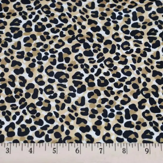 Fabric Merchants Leopard Print Double Brushed Stretch Fabric {3}