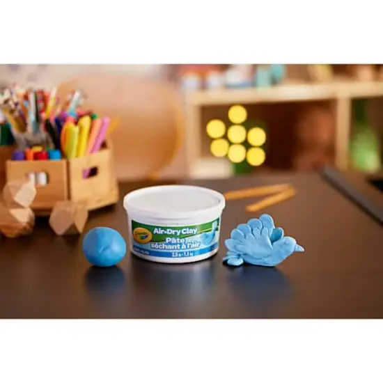 Crayola&reg; 2.5lb. Blue Air Dry Clay Tub {5}