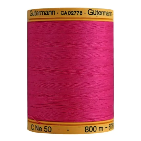G&uuml;termann Cotton Thread, 875yd. Fuchsia Flower {2}