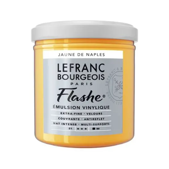 Lefranc & Bourgeois Flashe&reg; Matte Artist's Color, 125mL Naples Yellow Hue {1}