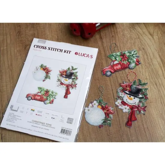 Luca-S Christmas Toys Plastic Canvas Counted Cross Stitch Kit {4}