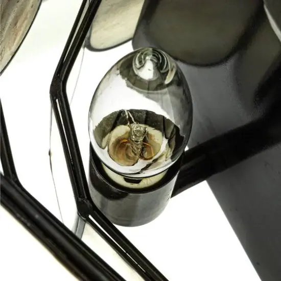 Hello Honey&reg; Black Finish Laminated Capiz Tiered Wall Sconce {8}