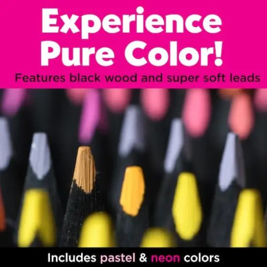 Faber-Castell&reg; 100 Color Black Edition Colored Pencil Tin Set {5}