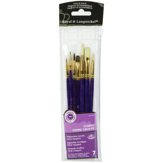 Royal & Langnickel&reg; Bristle/Sable Value Pack Brush Set {1}