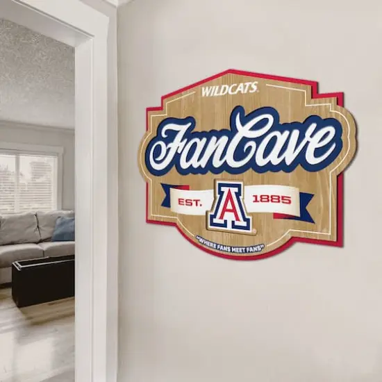NCAA Fan Cave Sign Arizona Wildcats {5}