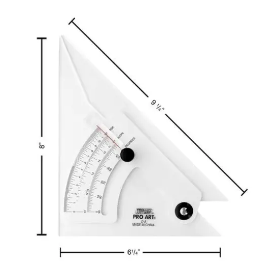 Pro Art&reg; 8" Adjustable Triangle {4}