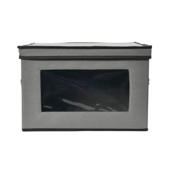 Household Essentials Canvas Serveware Storage Box Gray {8}