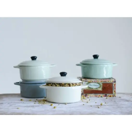 Hello Honey&reg; Stoneware Mini Bakers with Lids Set {3}
