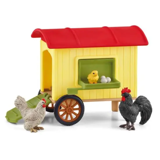 Schleich Farm World Mobile Chicken Coop Playset {1}