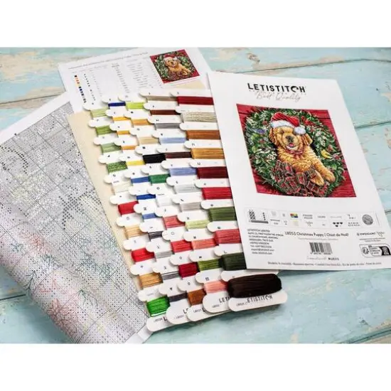 Letistitch Christmas Puppy Counted Cross Stitch Kit {15}