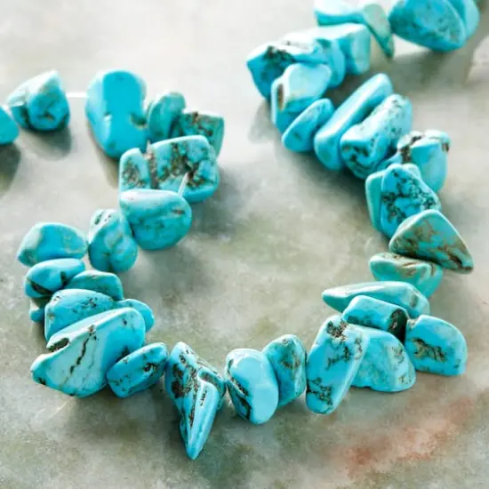 Turquoise Dyed Howlite Chip Beads, 15mm by Bead Landing&trade; {3}