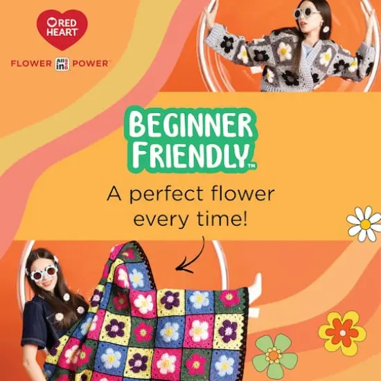 3 Pack Red Heart&reg; All In One Flower Power&trade; Yarn Rosy Disposition {10}