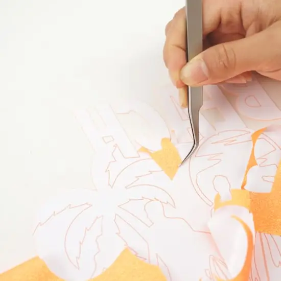 Glittery Heat Transfer Vinyl by Make Market&reg; Bright Orange {5}