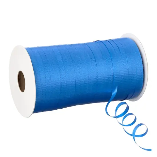 500yd. Textured Curling Ribbon by Celebrate It&trade; Royal {1}