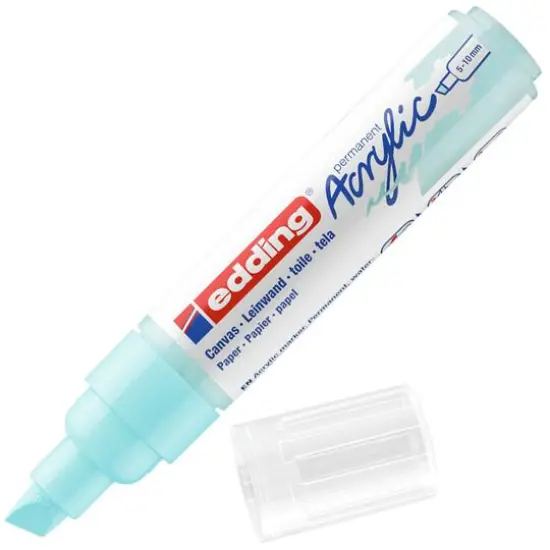 edding&reg; 5000 Broad Acrylic Marker Pastel Blue {4}