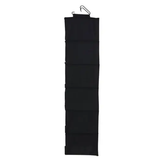 Household Essentials 6 Shelf Hanging Closet Organizer Black {6}