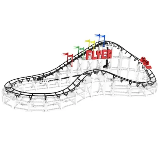 CDX Blocks Flyer Roller Coaster Building Brick Set {1}