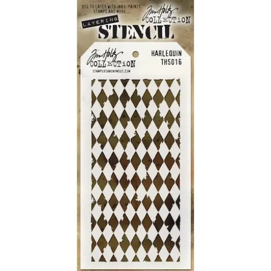 Stampers Anonymous Tim Holtz&reg; Harlequin Layered Stencil, 4" x 8.5" {1}