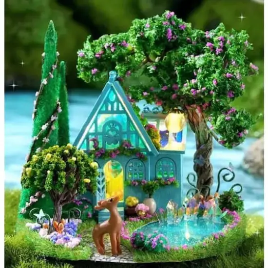 Wizardi Abundant Moment Miniature Dollhouse Roombox Kit {4}