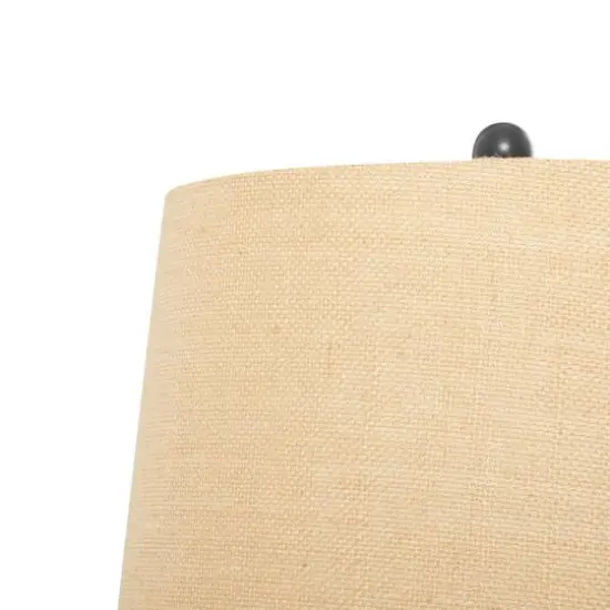 Set of 2 Brown Wood Rustic Table Lamp, 31" {5}