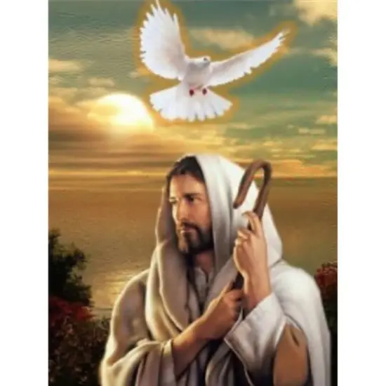 Sparkly Selections Jesus and the Holy Ghost Diamond Painting Kit, Square Diamonds {1}