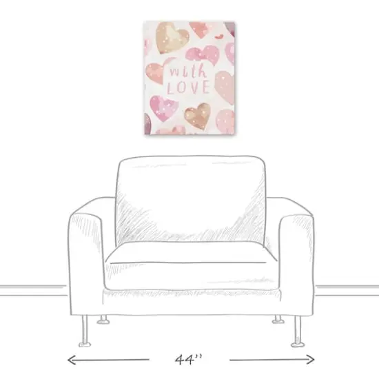 With Love Canvas Wall Art {6}