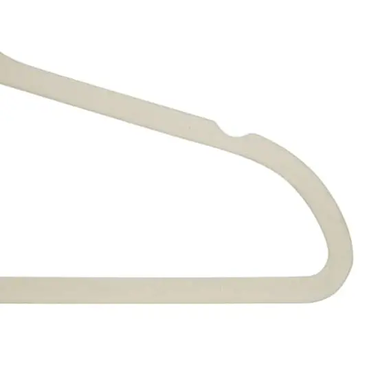 Simplify Slim Velvet Suit Hangers, 25ct. Ivory {8}