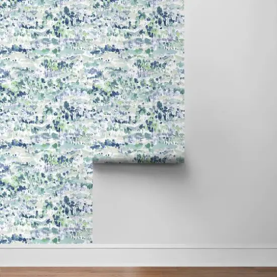 Surface Style Water Coloring Peel & Stick Wallpaper Seaglass {9}