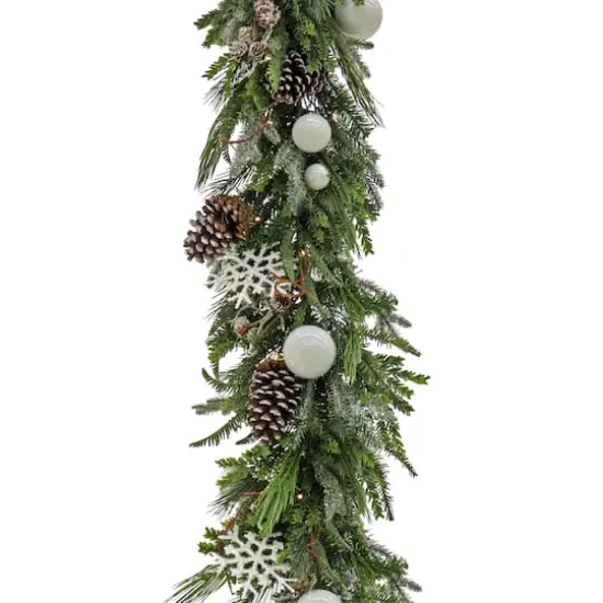 9ft. Pre-Lit Alpine Collection Decorated Garland {5}