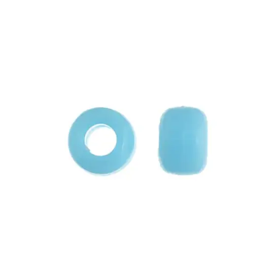 John Bead 9mm Opaque Plastic Pony Beads, 1,000ct. Light Blue {4}