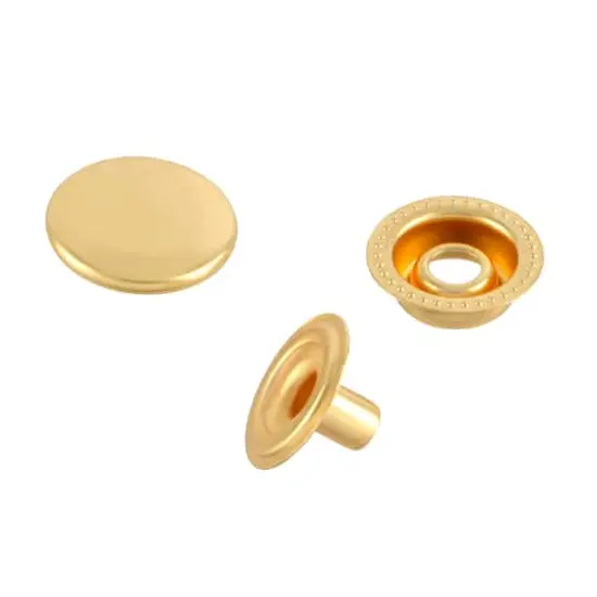 5/8" Gold No Sew Snaps, 7ct. by Loops & Threads&reg; {1}