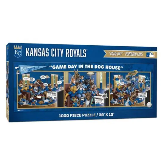 MLB Game Day in the Dog House 1,000 Piece Puzzle Kansas City Royals {1}