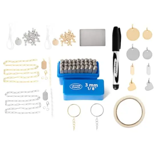 CousinDIY Stamp & Go Jewelry Metal Jewelry Stamping Kit {3}