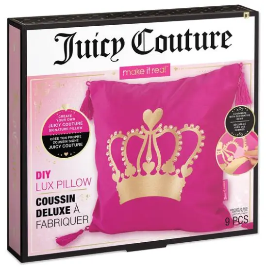 Make It Real&trade; Juicy Couture DIY Lux Pillow Kit {7}