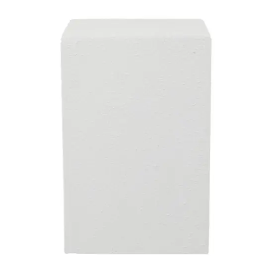 White Contemporary Garden Stool, 17" x 17" x 24" {6}