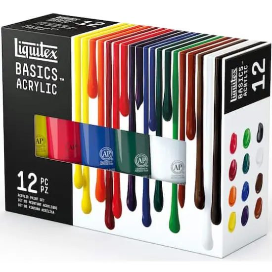 Liquitex&reg; Basics&trade; 12 Color Acrylic Paint Set {1}