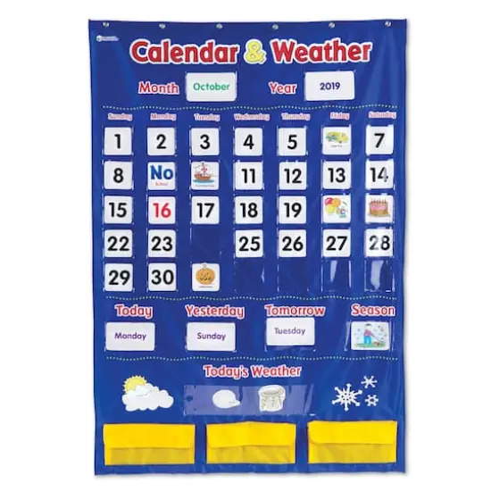 Learning Resources Calendar & Weather Pocket Chart {1}