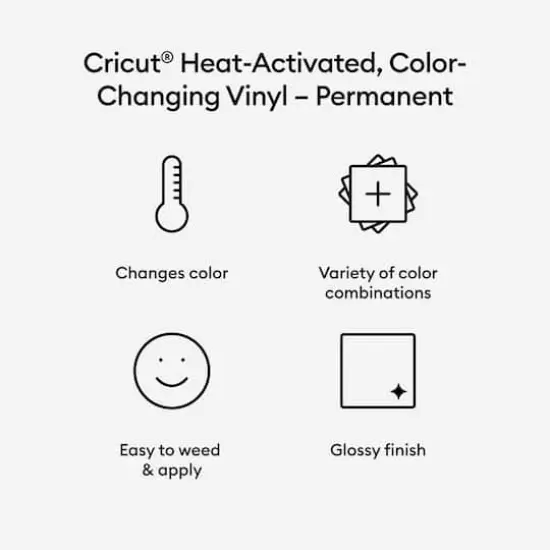 Cricut&reg; Permanent Heat-Activated Color-Changing Vinyl Magenta {3}