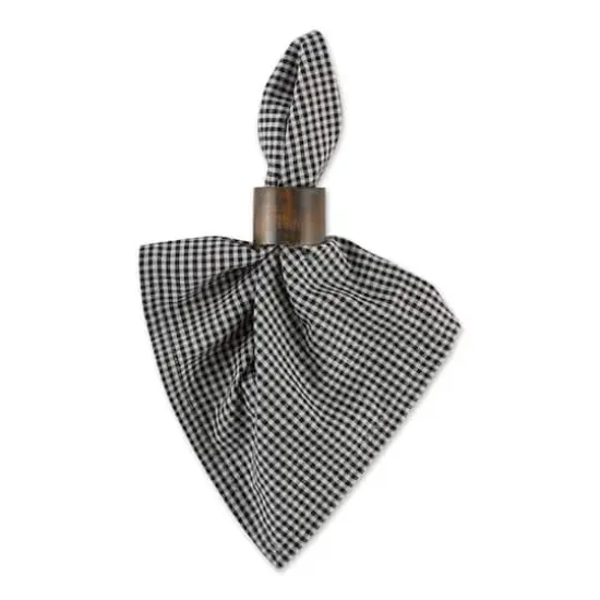 DII&reg; Black & Semi Bleached Gingham Cloth Dinner Napkins, 6ct. {3}