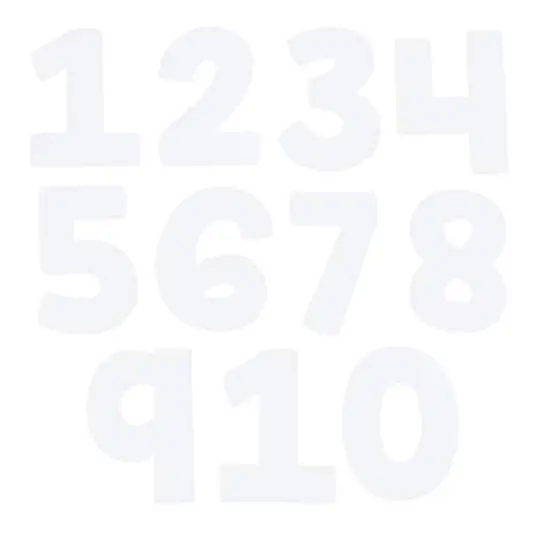 7" White Paper Collage Numbers by Creatology&trade; {1}