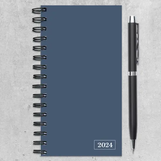 TF Publishing 2024 Steel Blue Small Weekly Monthly Planner {5}