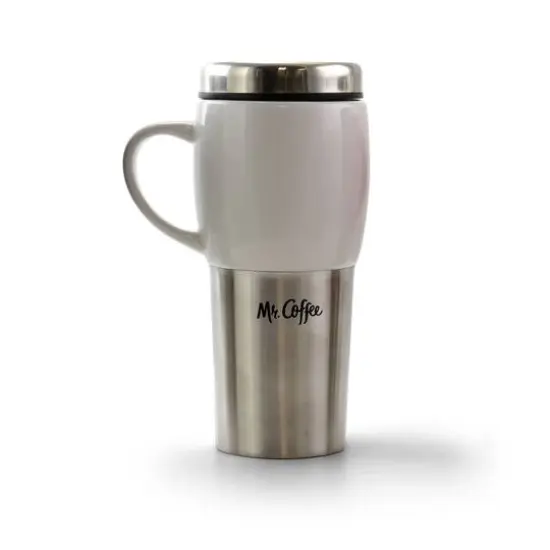 Mr. Coffee Traverse 16oz. Stainless Steel & Ceramic Travel Mugs, 3ct. {4}