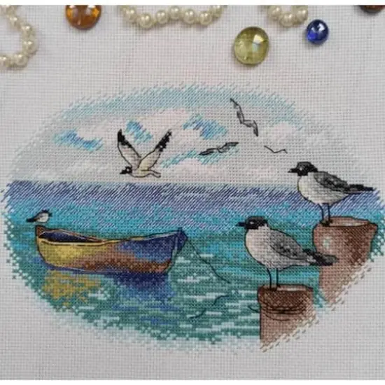 MP Studia Boat & Birds Cross Stitch Kit {4}