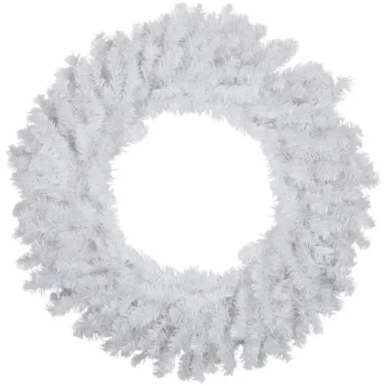 30" White Canadian Pine Artificial Christmas Wreath {1}