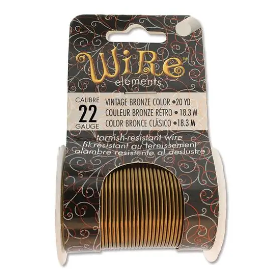 The Beadsmith&reg; Wire&trade; Elements 22 Gauge Tarnish-Resistant Wire Vintage Bronze {1}