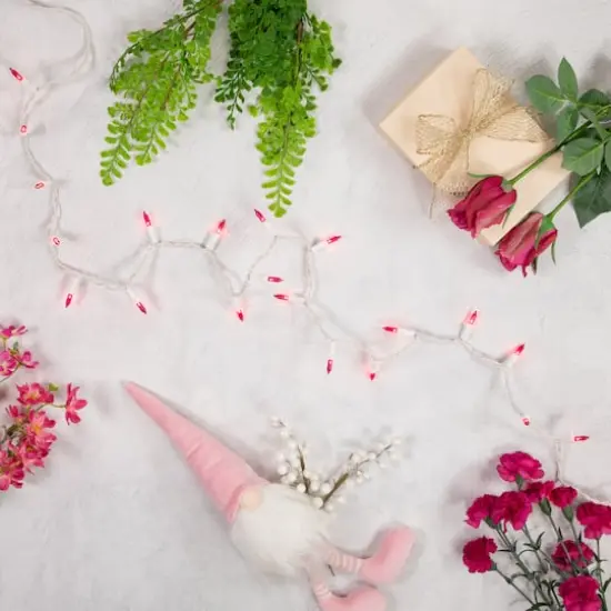 35ct. Mini Christmas Light Set Pink {4}