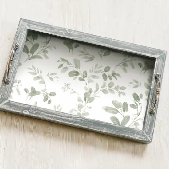 RoomMates Green Dancing Leaves Peel & Stick Wallpaper {4}