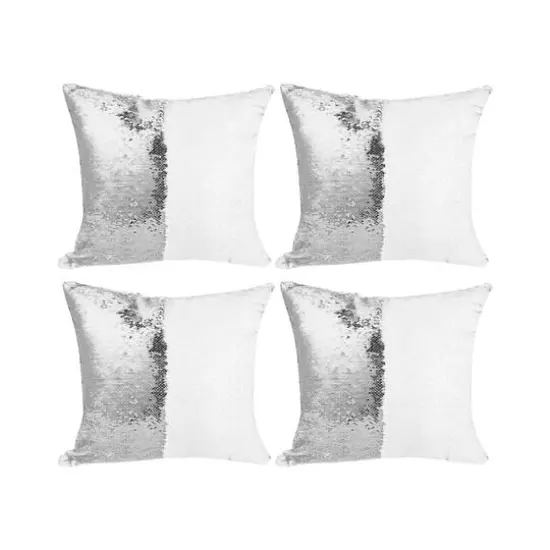 Craft Express 4ct. Sublimation Flip Sequin Pillows {1}